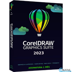 CorelDraw Graphics Suite/ Suíte de Gráficos 2023 Windows/Mac - Assinatura mensal / 1 mês - PN ESDCDGSSUB1M