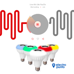 LAMPARA LED CON LUCES Y PARLANTE - 180 ILUMINACION - ELECTRO PUNTO