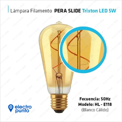 LAMPARA PERA SLIDE LED VINTAGE - TRYXTON - ELECTRO PUNTO