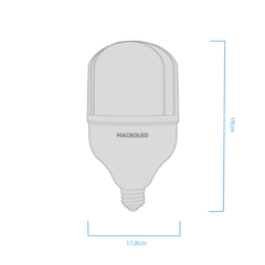 LAMPARA LED HIGH POWER ALTA POTENCIA BULBON 40W E27 - MACROLED - comprar online