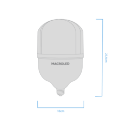 LAMPARA LED HIGH POWER ALTA POTENCIA BULBON 60W E27 - MACROLED - comprar online