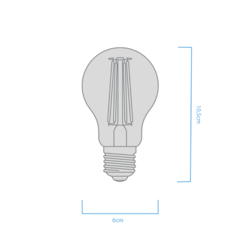 LAMPARA LED DECO COLOR A60 4W E27 -MACROLED- - tienda online