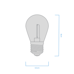 LAMPARA LED DECO COLOR S14 1W E27 - MACROLED - - tienda online