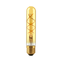 LAMPARA TUBO FILAMENTO LED T30 GOLDEN AMBAR 5W E27 2200K - MACROLED