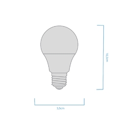 LAMPARA LED BULBO A55 6,5W - MACROLED - comprar online