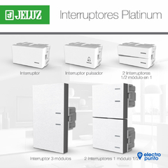 TECLON 3 MODULOS 60352- JELUZ PLATINUM en internet