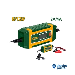 CARGADOR BATERIA 6V / 12V - 2A/4A - JADEVER