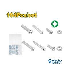 PACK TORNILLOS ROSCA METRICA 164 piezas - JADEVER