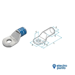 TERMINAL DE COBRE 1 ORIFICIO TUBO STANDARD 50/3 SCC - LCT - comprar online