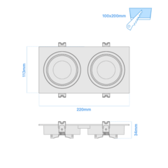 ARTF, EMBUTIR MR16 PC P/DICRO X2 AN-MACROLED- - comprar online