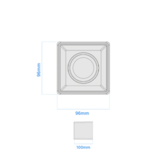 PLAFON PC P/DICRO MR16 X1 CLBCO / CLNGRO- MACROLED- en internet