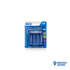 PILAS ALCALINAS AA 1,5V BLISTER X 4 UNIDADES 915132 - SICA - comprar online