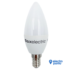 LAMPARA LED VELA C37 5W E14 BLANCO FRIO - SIX ELECTRIC