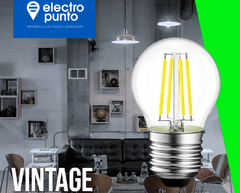 LAMPARA FILAMENTO LED G45 5W E27 3000K - SIX ELECTRIC - tienda online