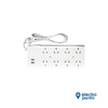 PROLONGADOR MULTIPLE 8 TOMAS + 2USB BLANCO - INTECK - comprar online