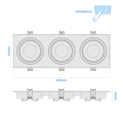 ARTF, EMBUTIR MR16 PC P/DICRO X3 AN-MACROLED- - comprar online