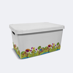 Caja Deco Baja 20 Lts. Plástico Colombraro