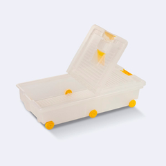 Caja Living Box Baja Plus con Ruedas Plástico Colombraro