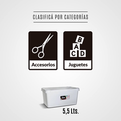 Caja Solid Chica 5,5 Lts. Plástico Colombraro - tienda online