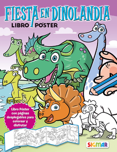 Libro póster - Fiesta en dinolandia