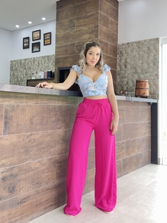 Calça store envelope rosa