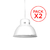 PACK X2 /// COLGANTE - CARHUE MINI - GALPONERO ø28 CM *** SIN LAMPARAS *** - tienda online