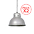 Imagen de PACK X2 /// COLGANTE - CARHUE MINI - GALPONERO ø28 CM *** SIN LAMPARAS ***