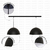 DOBLE /// COLGANTE - RANCUL - SEMIESFERICO + LAMPARAS LED - DANTE Hogar