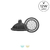 LAMPARA LED - AR111 11 / 12 W - GRIS
