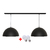 DOBLE /// COLGANTE - RANCUL - SEMIESFERICO + LAMPARAS LED - comprar online