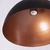 Imagen de DOBLE /// COLGANTE - RANCUL COBRE - CAMPANA + LAMPARAS LED --- BASE 100CM