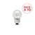 PACK X 10 // LAMPARA GOTA INCANDESCENTE 24W CLEAR