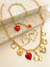 COLAR OURO CHARM HEARFS- LINHA PREMIUM - loja online