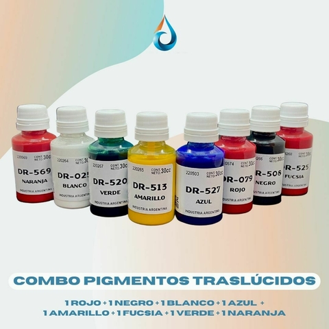 Combo 20 pigmentos traslúcidos para resinas epoxi