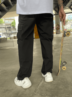 Pantalon Cargo Tupac Negro - tienda online