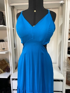 Imagem do Vestido Longo Rosa/Azul