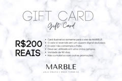 Gift Card MARBLE - Cartão Presente MARBLE - MARBLE