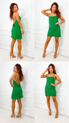 Vestido IBIZA Verde Forrado