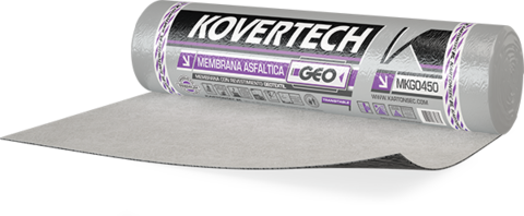Membrana c/ Geotextil transitable 170grs Kovertech MKGO450 4mm 45kg x 10m2