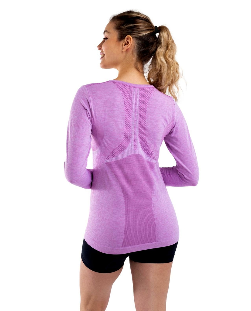 Remera deportiva manga larga sin costuras