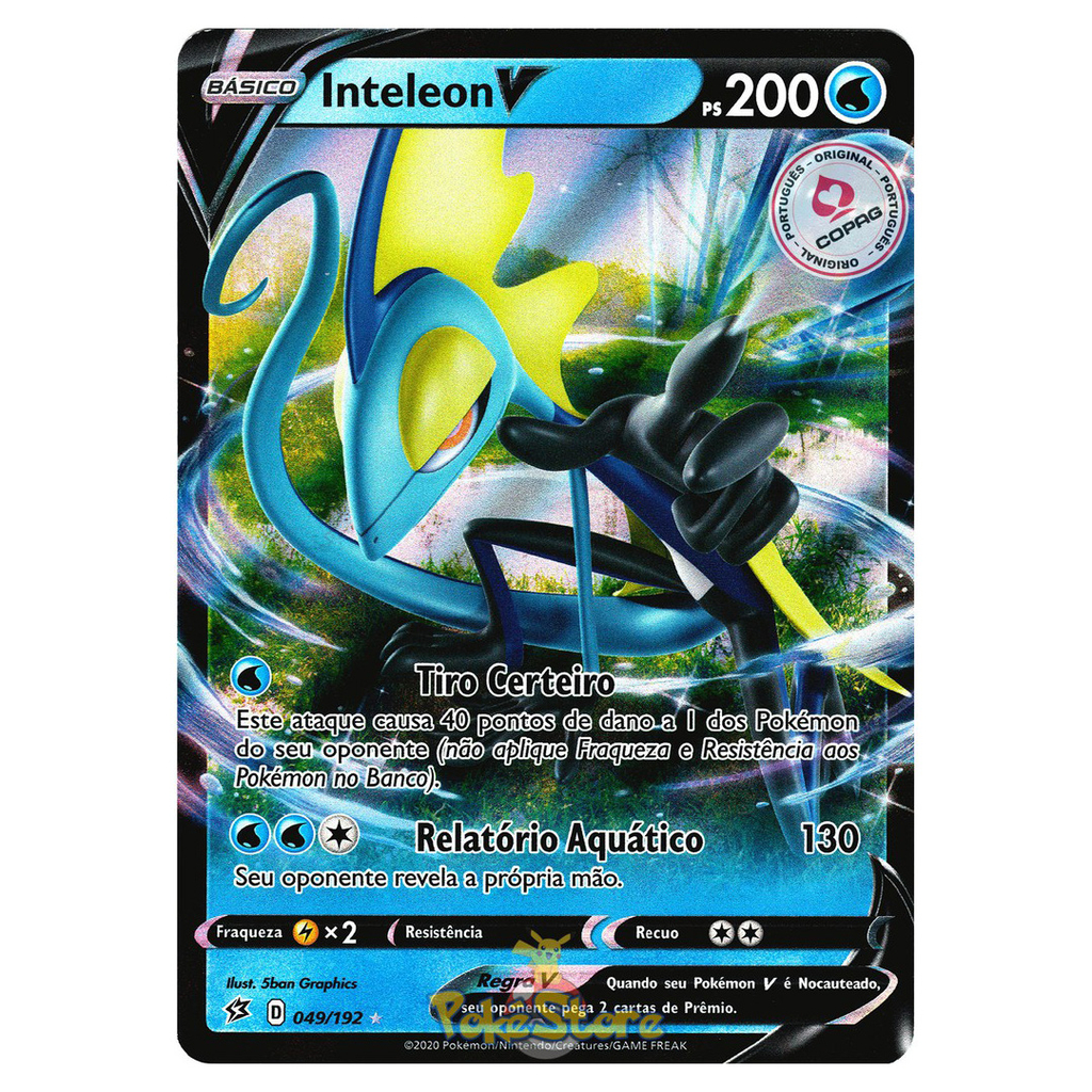 Blister Triplo Jogo Cartas Pokemon Inteleon Realeza Absoluta Copag