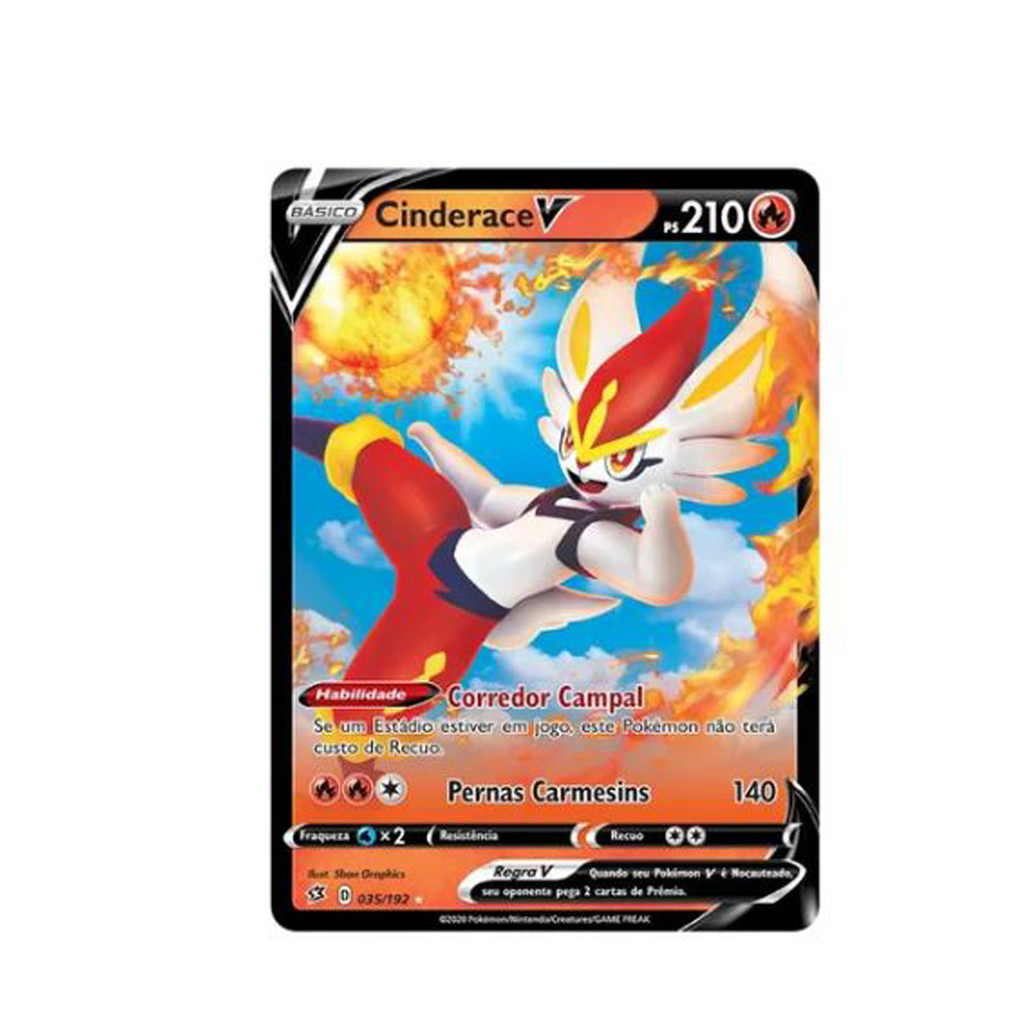 Cartas Pokemon Blister Triplo Realeza Absoluta Cinderace - Copag