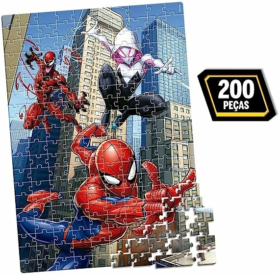 QUEBRA CABEÇA 150PC HOMEM ARANHA - Quebra Cabeça Homem Aranha 150 peças -  Toyster - TOYSTER