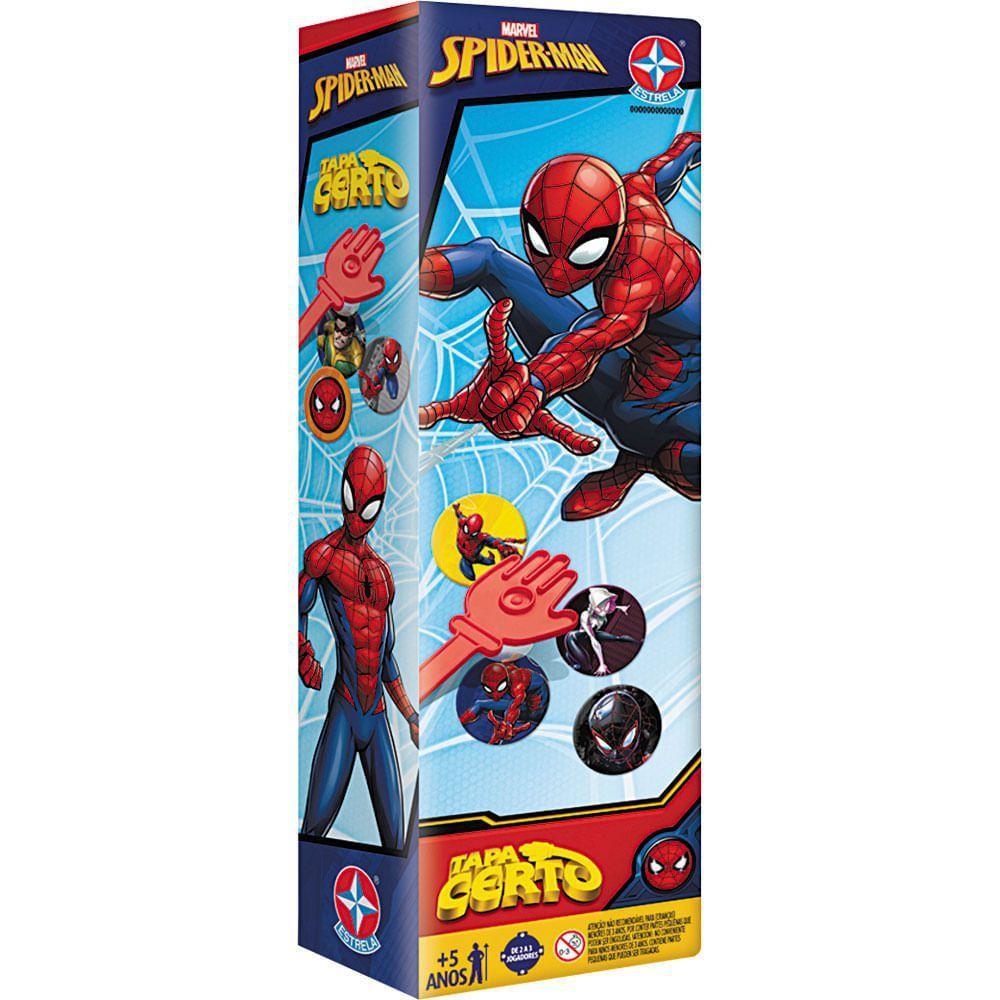 Jogo Tapa Certo Homem Aranha Estrela - Brinkpell