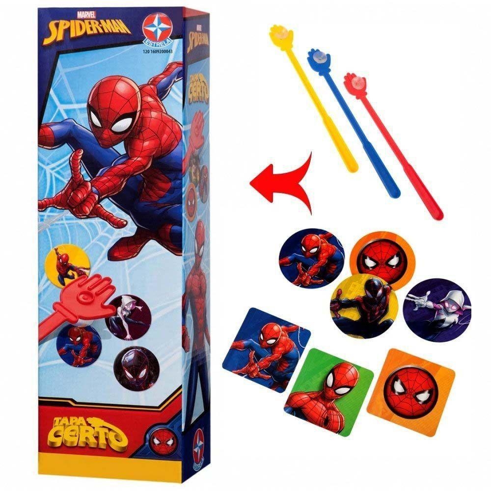 Jogo Tapa Certo Homem Aranha Estrela - Brinkpell