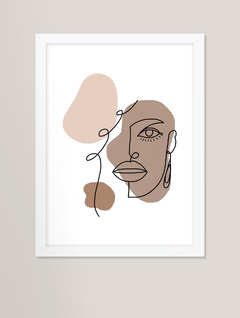 Quadro decorativo - abstract face
