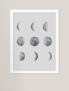 Quadro decorativo - fases da lua