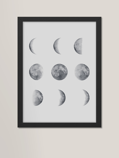 Quadro decorativo - fases da lua