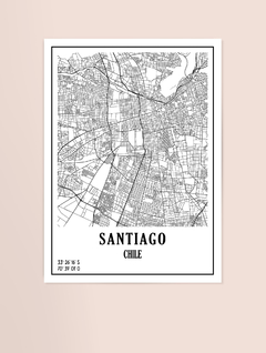 Coleção Mapas - Santiago - Almai Store