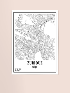 Coleção Mapas - Zurique - Almai Store